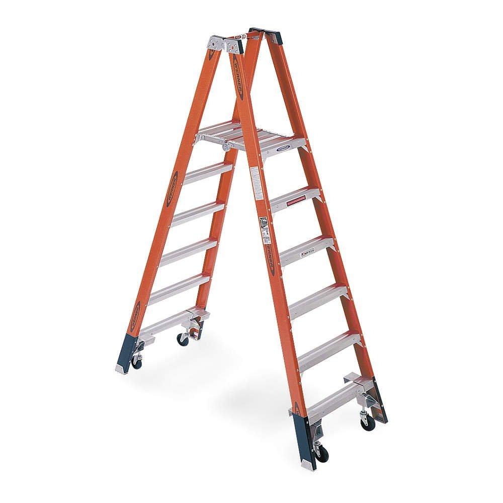 Werner Ladder PT7406 Fiber Glass Twin Platform Ladder IA 6ft