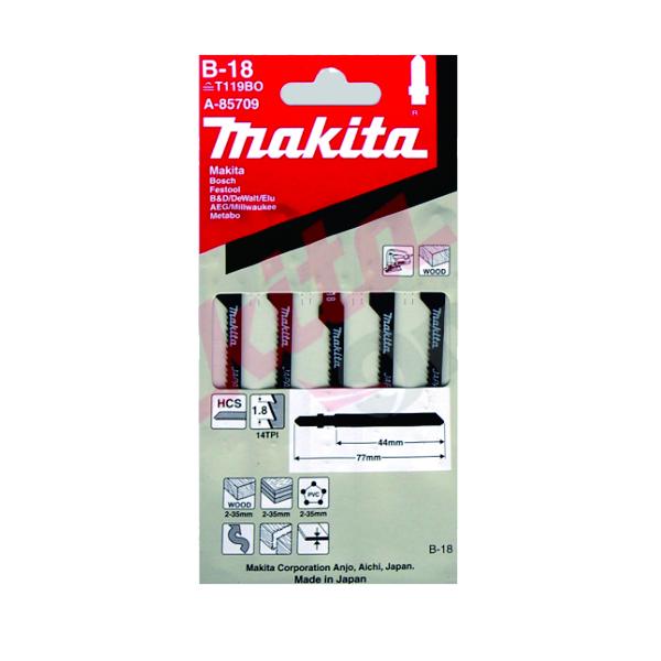 Makita A-85709 Jig Saw Blade B18 (Scroll Cutting Wood)