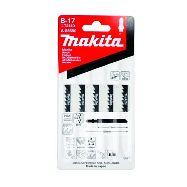 Makita A-85690 Jig Saw Blade B17 (Fast Scroll Cutting Wood)