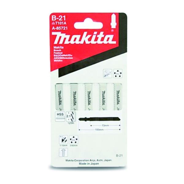 Makita A-85721 Jig Saw Blade B21 (Plastic Finish Work)