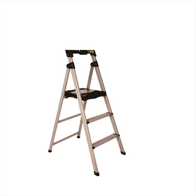 Boomjoy 3 Step Ladder Aluminium Rose