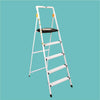 Boomjoy 5 Step Ladder Aluminium White