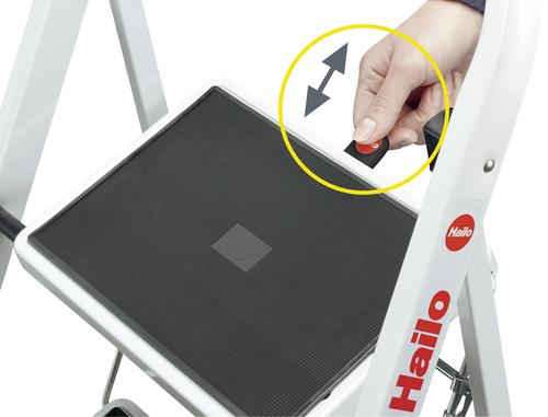 Hailo 2 Steel Steps White