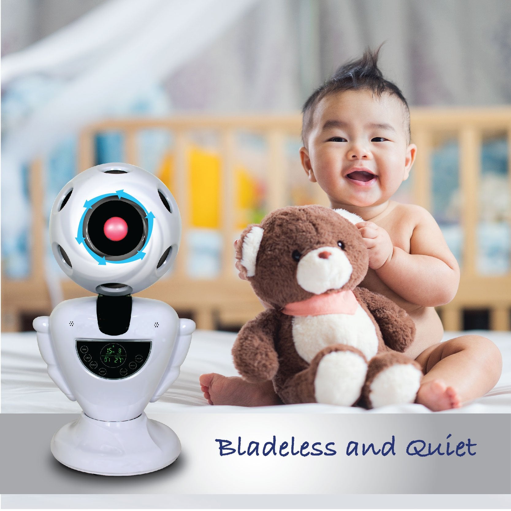 iFan "MR ROBOFAN" Whole Room Eco Air Circulator with Remote Control (IF7373)