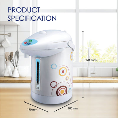 My Choice 2.5L Electric Airpot with Stainless Steel (MC250)