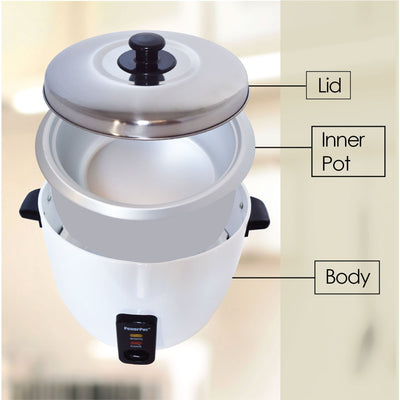 PowerPac 0.6L Rice Cooker with Aluminium Inner Pot (PPRC2)