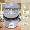 PowerPac 0.6L Rice Cooker with Steamer (PPRC62)