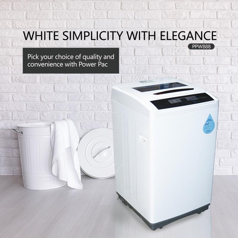 PowerPac Top Load Washing Machine 8Kg Washload (PPW888)
