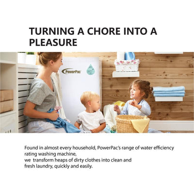 PowerPac Top Load Washing Machine 8Kg Washload (PPW888)