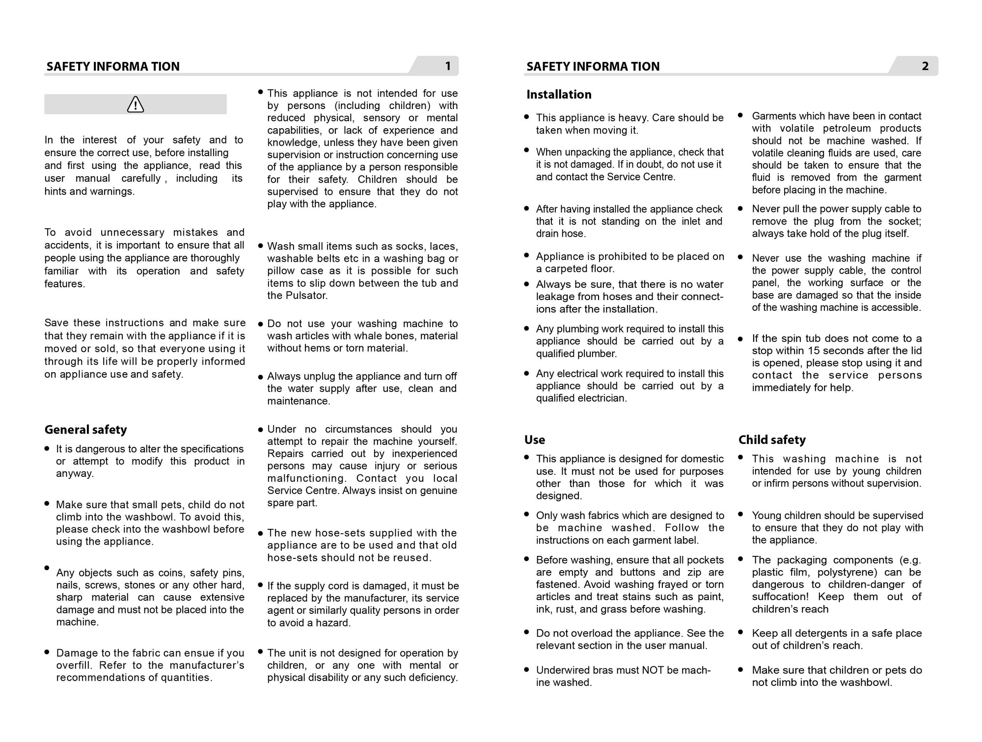 PowerPac Top Load Washing Machine 8Kg Washload (PPW888)